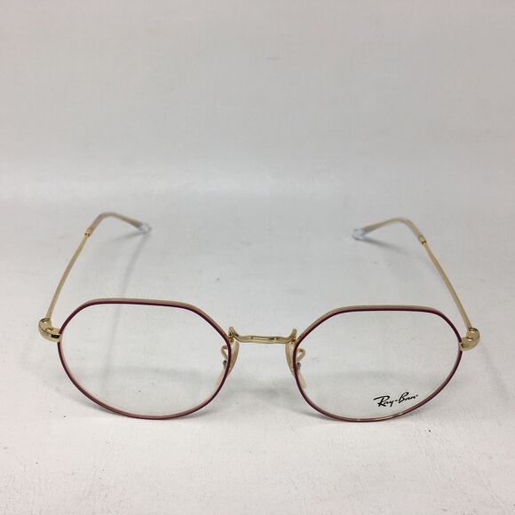 Ray-Ban Jack Optics 6465F Eyeglass Frame, Size L 53-20 Low Bridge - Matte Violet - Picture 3 of 12